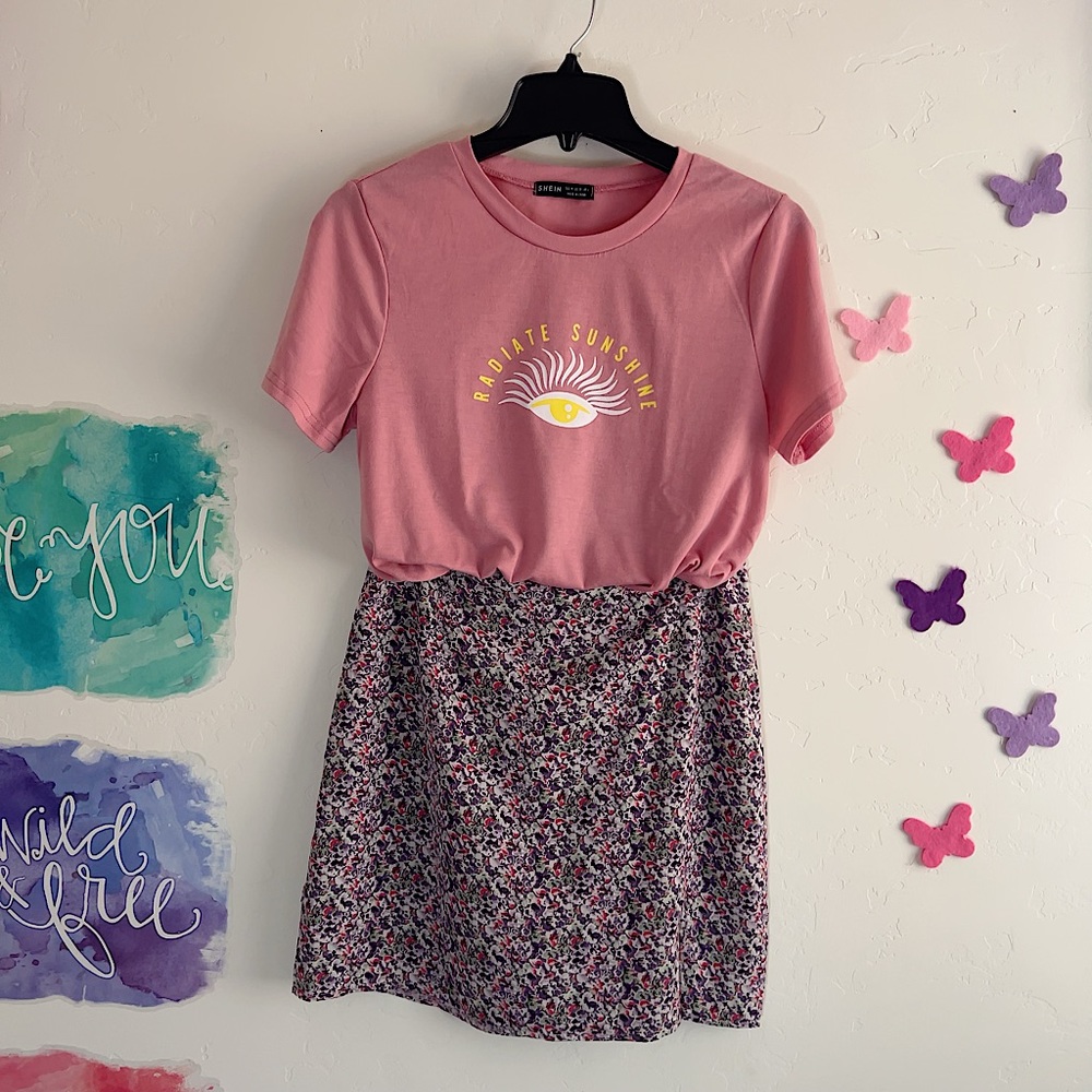 Tee and skirt